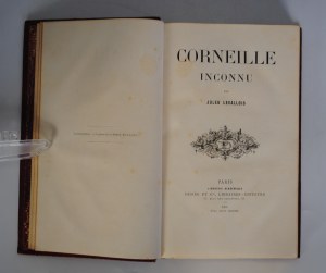 Jules Levallois - Corneille Inconnu - Paris 1876