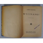 Kornel Makuszyński - Wycinanki- Warszawa 1926 - oprawa JAN TEODOR HEWAK LWÓW - dedykacją Makuszyńskiego dla K. Ostrowskiego + Ex libris