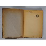Jarosław Iwaszkiewicz - Dionizje - Warszawa 1922 + Exlibris + podpis autora RZADKOŚĆ