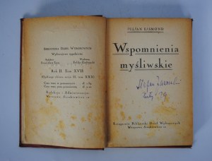 Juljan Ejsmond - Memoirs of a Hunter - Warsaw 1925r (?).