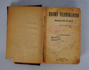 Adam Polanowski Notes - Courtier of King Jan III - Warsaw 1913 + stamps of 20 P.P. + stamps of Oflag II B