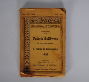 SWIFT [Jonathan] - Gulliver's Travels to Unknown Countries. [Vol.] 2 and 4. Zloczow [1893-1894] 1928
