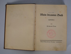 Mein Braunes Buch - Adolf Sponholy Verlag - Hannover + stamp Gleiwitz (Gliwice)