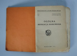 Ministry of Military Affairs - General Masking Instruction - Warsaw 1931.