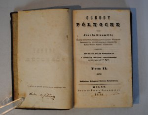 Northern Gardens - By Józef Strumiłła - Volume II - Vilnius 1850 - Printed by Józef Zawadzki