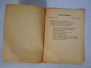 The singer of Krakow - W. Dzieduszycki sings his own songs - Dedication on the cover
