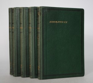Poems by Ludwik Kondratowicz - Mikolow 1921 and 1922 - Collection of 5 Volumes