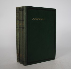 Works of Adam Mickiewicz - Collection of 3 Volumes - Printed by the Publishing Company of Karol Miarka in Mikolow