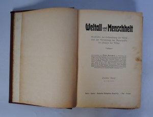 Hans Kraemer - Weltall Und Menschheit - 2 Band.
