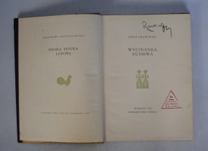 Józef Grabowski - Wycinanka Ludowa - Warsaw 1955 - First Edition - - Exlibris, Stamp Józef Stanisław Raszka -.
