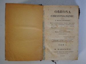 Dionysius Frayssinous - Obrano Christianism Volume I,II,III,IV (Complete) - Warsaw 1828