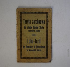 Zarobkowa Tarfa dla Zdunów Górnego Śląskiej Województwa Śląskiego - Katowice 1932 - [Rarity].