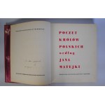 Poczet Królów Polskich Jana Matejki - Opracowanie Redakcyjne Jan Skarbowski - Warszawa 1961