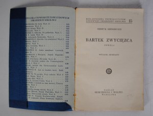 Henryk Sienkiewicz - Bartek Zwycięzca - Nakład Gebethner I Wolffa Warszawa 1933