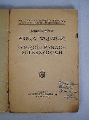 Collection of 5 Books 1930-1935. - Library of People's Universities and School Youth - Gebethner I Wolff Publishing House in Warsaw.