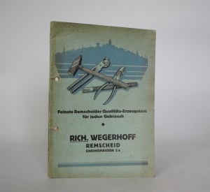 Catalog of Tools and Prices from Remscheid - Catalogue from 1938
