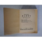 Kodeks Karny - Lwowski Instytut Wydawniczy - Lwów 1938 r.