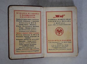 Pocket Calendar for the Year 1937 - Machinery Factory and Iron and Metal Foundry 
