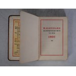 Kalendarz Kieszonkowy Na Rok 1937 - Fabryka Maszyn Oraz Odlewnia Żeliwa I Metali Moj Właśc. Inż Gustaw Różycki - Katowice Załęże.