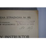 Bolesław Wójcikiewicz Radca Pożarnictwa - Mały Instruktor Strażacki - Nakładem Unji Strażackiej We Lwowie 1926 r. - Pieczątka Komenda Ochotniczej Straży Pożarnej W Wojkowicach-Komornych pow. Będzin