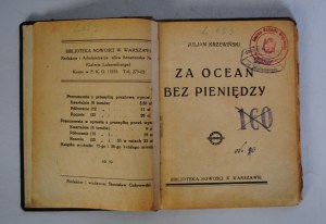 Juljan Krzewinski - Beyond the Ocean Without Money - Stamp Sodalicja Mariańska Młodzieńców W Miedzyrzeczu - Warsaw.