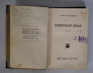 Wanda Miłaszewska - Stopped Clock - St. Adalbert's Bookstore - Great Beaver-Warsaw 1923-25. - Stamp of the Association of Polish Male Youth in Miedzyrzecz