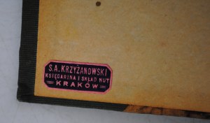 Alexander Bruckner - The struggle for language 1917. - On the cover sticker S.A. Krzyzanowski Księgarnia I Skład Nut Krakow - Stamp Sunday Hugon Nowa Wieś Koło Król. Huta.