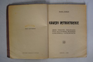 Alojzy Pawełek - Instructor's Storytelling - A Collection of Topics Intended for Senior Scouters and Leaders - Poznań 1919.