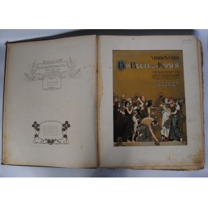 Album Ozdobny Viribus Unitis, Das Buch vom Kaiser - Pieczątka GRAND HOTEL PALAIS CZARTORYSKI Cracovie - UNIKAT KOLEKCJONERSKI