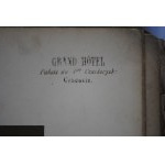 Album Ozdobny Viribus Unitis, Das Buch vom Kaiser - Pieczątka GRAND HOTEL PALAIS CZARTORYSKI Cracovie - UNIKAT KOLEKCJONERSKI