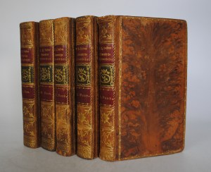 Moralische Bilderbibel - Picture Bible - Volume I II III IV V - Exlibris De Waldner De Freundstein - Gotha 1805-1812. [Rarity]