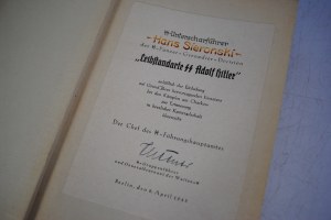 Richard Blunck - Justus Von Liebig 1938 - Dedication to SS Panzer Grenadier Division Leibstandarte SS Adolf Hitler - SS Unterscharfurer Hans Sieronski [Unique].