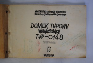 Ministry of Municipal Economy Bureau of Municipal Construction Projects - Typowy Domek Wolnostojący Typ-0148 - Warsaw 1959.