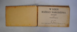 Franciszek Baranski - On Christmas Day - Part I Music - Printed and Owned by Bernard Poloniecki Polish Bookstore in Lviv