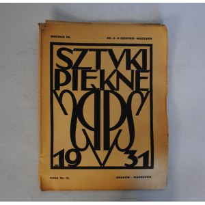 Sztuki Piękne - Nr 8-9 Sierpień-Wrzesień 1931 r.