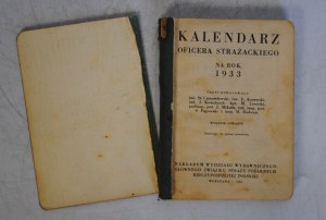 Fire Officer's Calendar - For the Year 1933 - Issued by the Publishing Department of the Main Association of Fire Brigades of the R. P. Warsaw 1933.