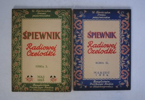Śpiewnik Radiowej Czelodki - Series I and II - Rozgłośnia Polskiego Radia W Stalinogrodzie - May 1953 And March 1954. - Cover and Interludes Compiled by Edward Grabowski I Z. Grabowski