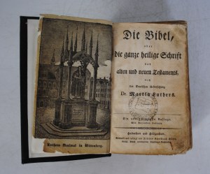 Die Bibel - Bible of the Old and New Testament - Martin Luthers - Halberstadt I Heiligenstadt - Johann Christoph Dille Royal Prussian Privileged Government Printer.