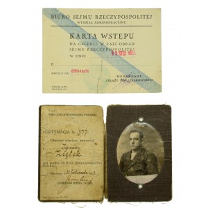 Legitimacja posłów na Sejm RP 1922 r. oraz Karta wstępowa (3)