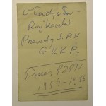 Cracovia Sports Club - Urkunde für das Abzeichen 1956 zusammen mit einer Grußkarte (7)