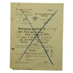 Świadectwo Szkoły Podoficerskiej w Łodzi 1920 i dokument podróży (15)
