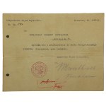Telegrafní prapor Zegrze 1919-1922 - soubor tří dokumentů (16)
