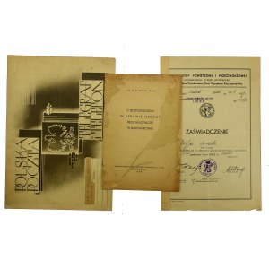 LOPP zestaw trzech dokumentów 1937-1938 (19)