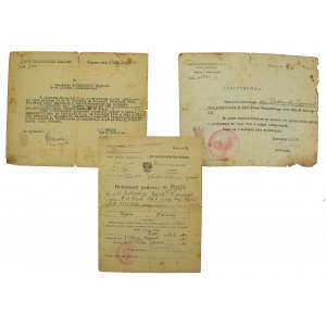 Telegrafní prapor Zegrze 1920 - sada 3 dokumentů (23)
