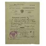 Telegrafní prapor, soubor tří cestovních dokladů 1920-1923 (27)