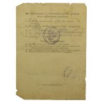 Telegrafní prapor, soubor tří cestovních dokladů 1920-1923 (27)