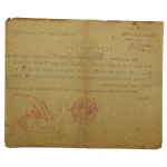 Legitimation eines Telegrafisten der 14. Infanteriedivision 1920. (33)