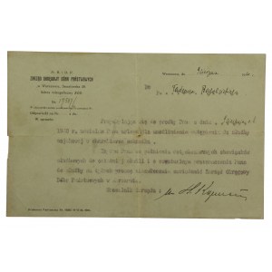 Zezwolenie na urlop dla ochotnika WP 1920. (35)