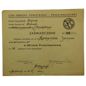 Certificato LOPP, Kielce 1932 (44)