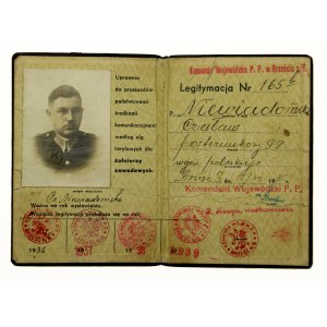 Staatspolizei, Ausweis eines Polizeibeamten, Brest n/B 1935 (82)